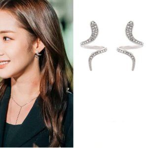 Silver Snake Earring